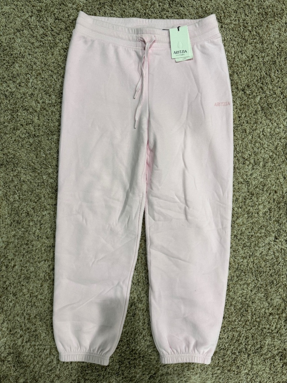 Aritzia Cozy Sweatfleece Snug Fit Jogger Villa Pink Medium-NEW WITH TAGS